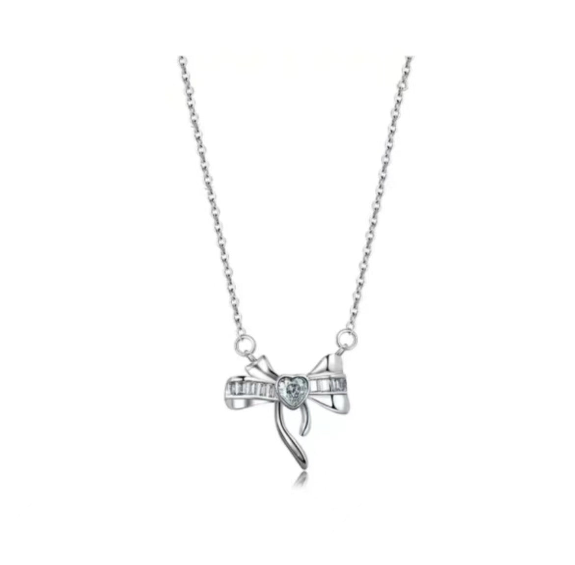 Love bow elegant luxury clavicle necklace