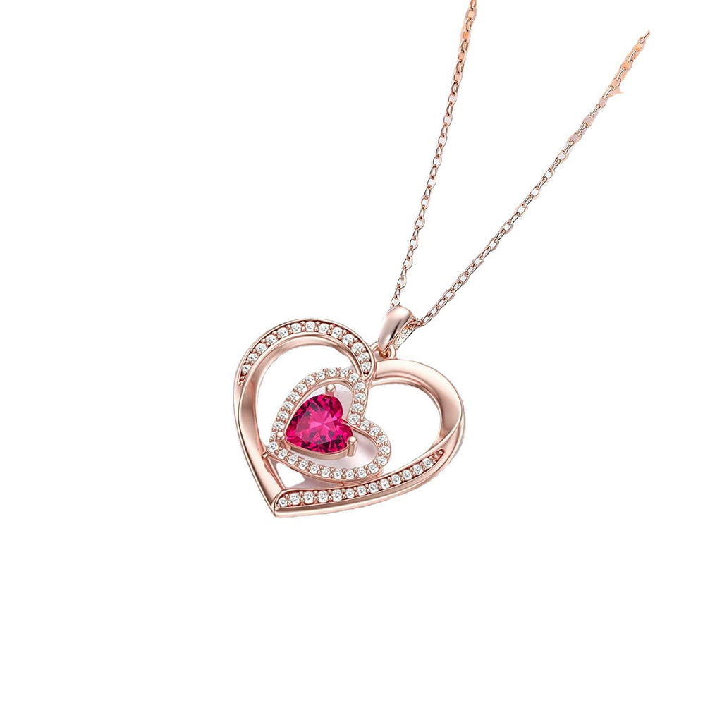 Necklace light luxury high-end heart necklace