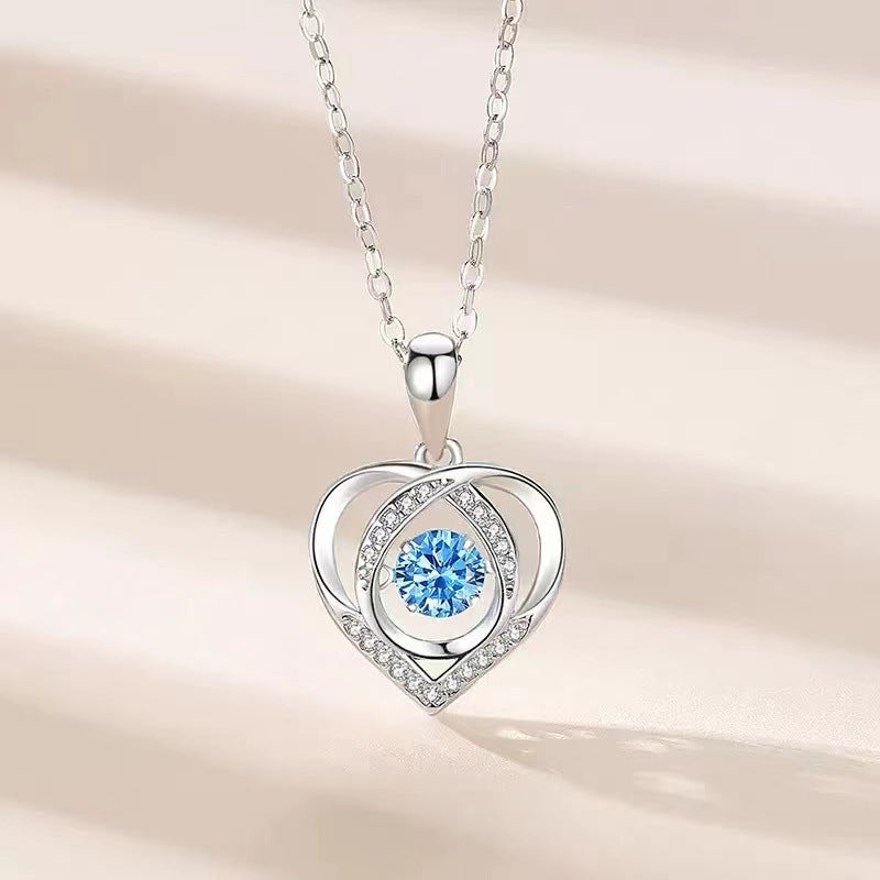 Necklace accessories jewelry jewelry necklace women's all-match high-end heart necklace